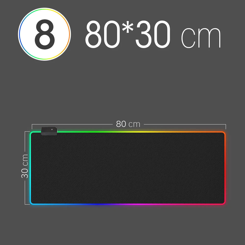 RGB LED Desk Mat & Mouse Pad