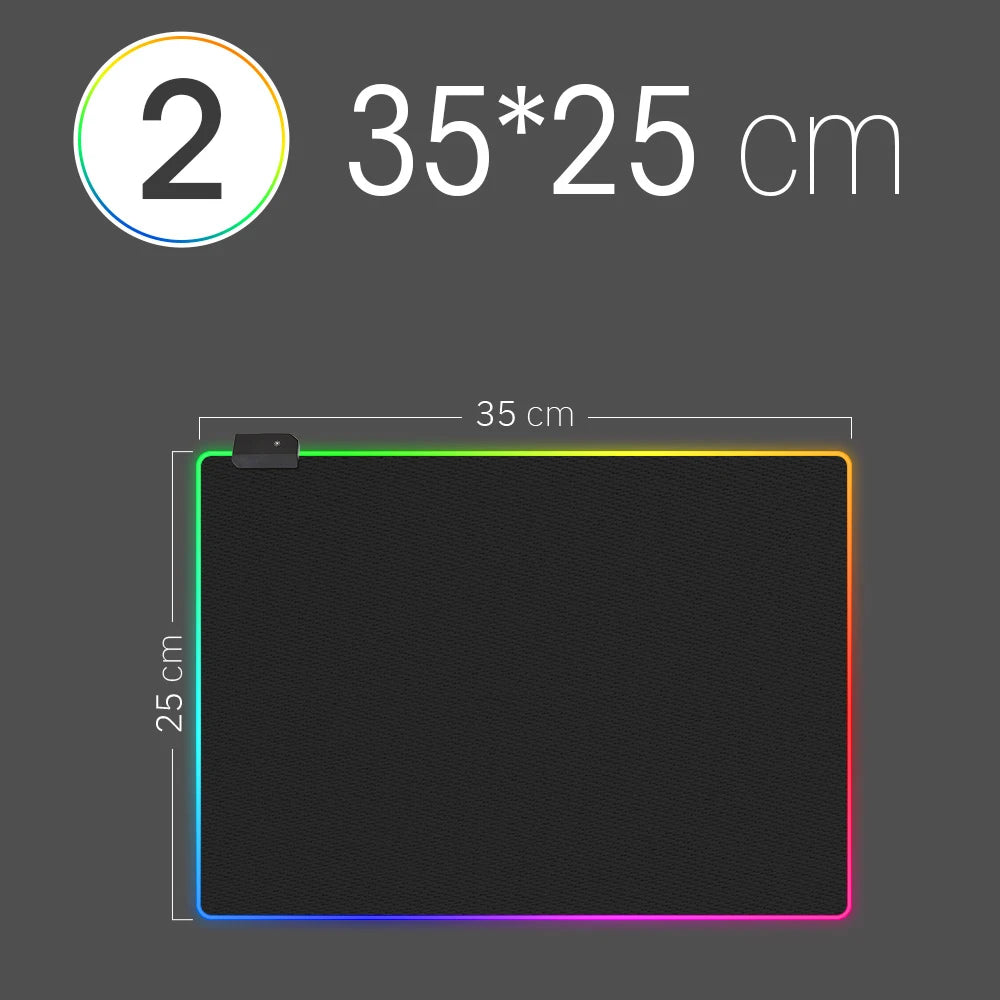 RGB LED Desk Mat & Mouse Pad