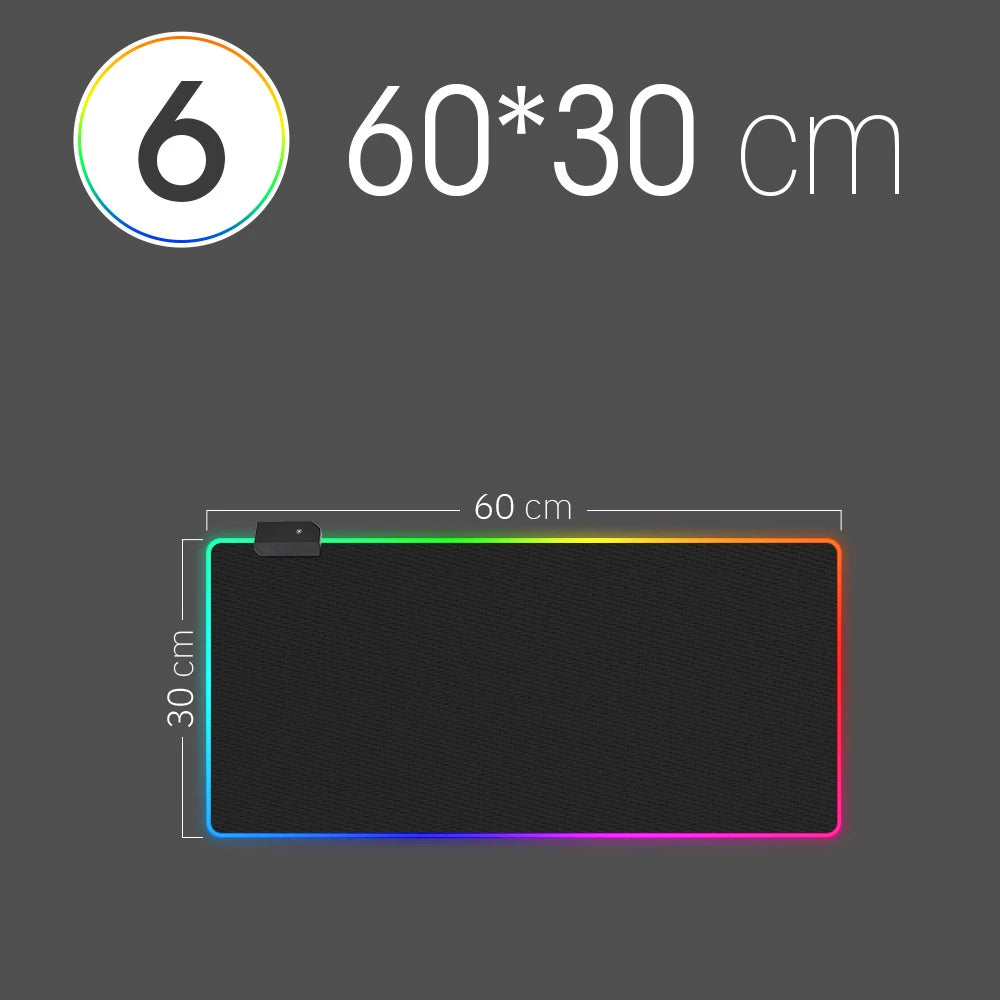 RGB LED Desk Mat & Mouse Pad