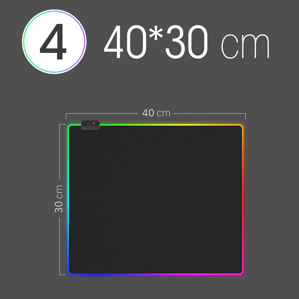 RGB LED Desk Mat & Mouse Pad