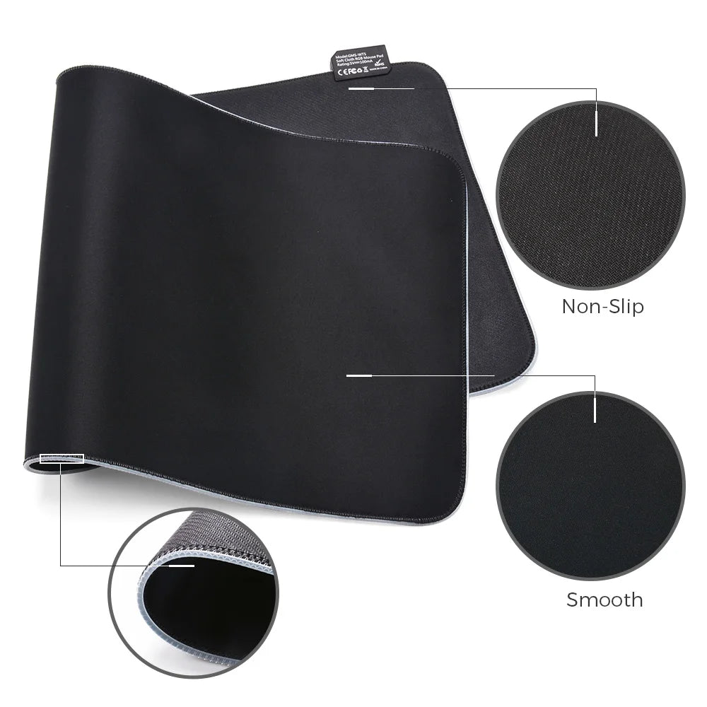 RGB LED Desk Mat & Mouse Pad