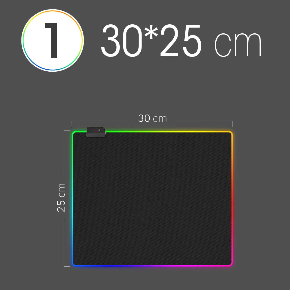 RGB LED Desk Mat & Mouse Pad