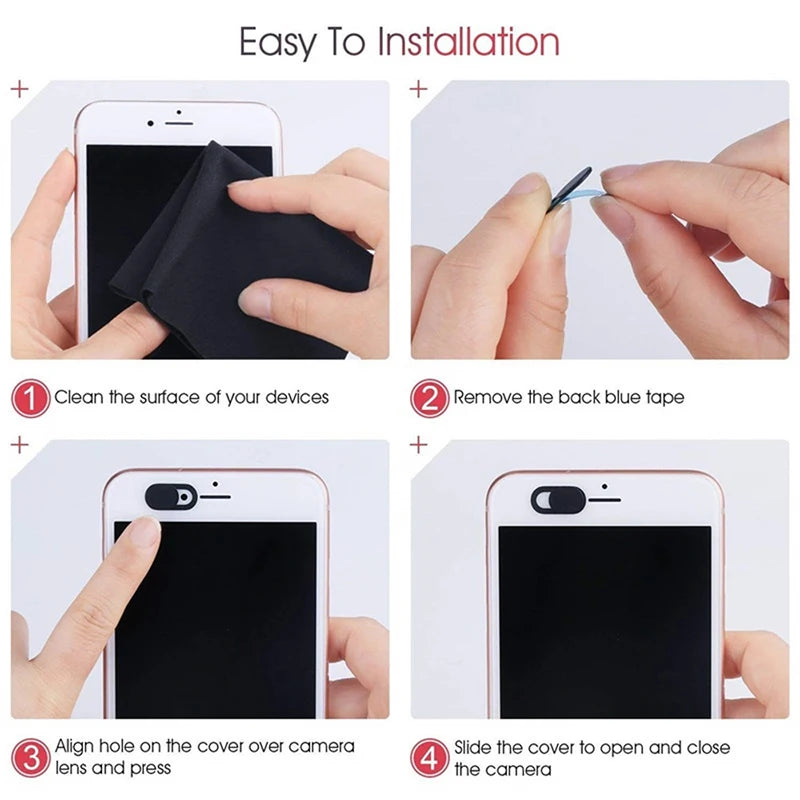 Sliding Webcam Covers for Laptops, Tablets & Phones