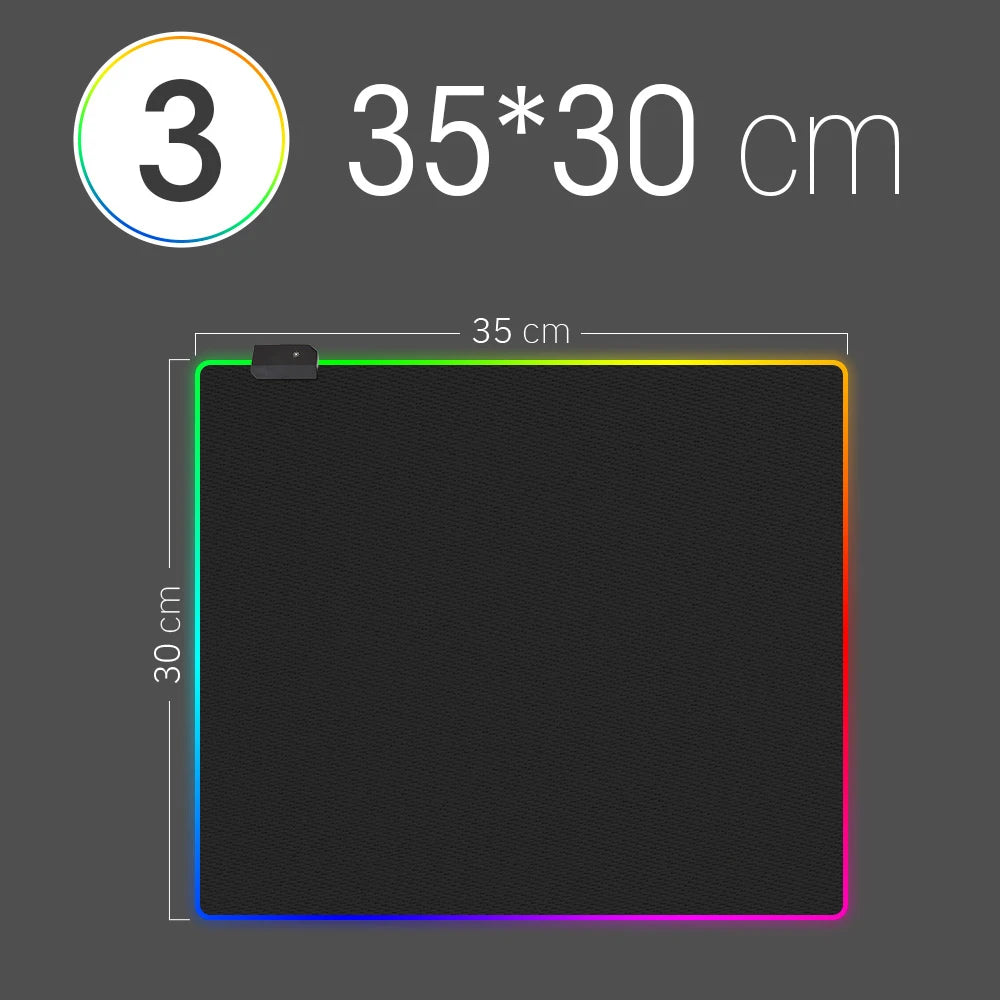 RGB LED Desk Mat & Mouse Pad