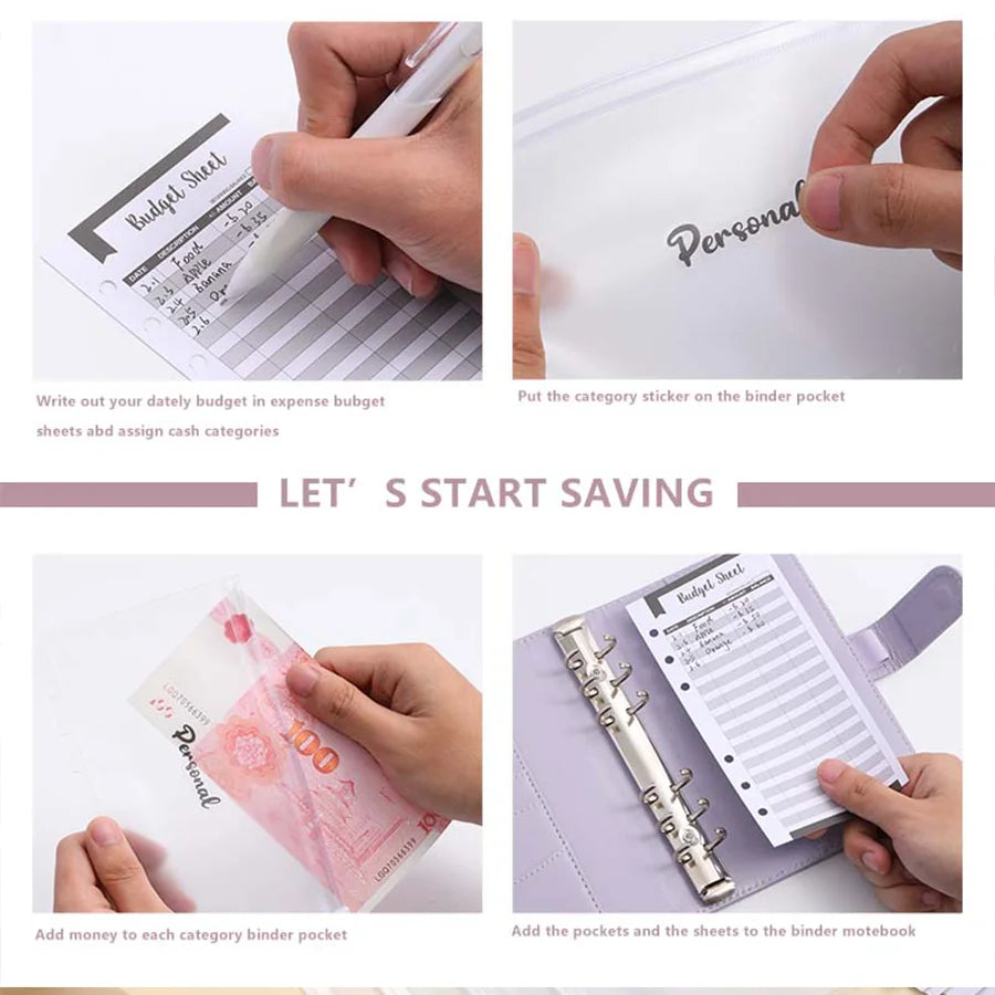 A6 Budget Binder with Cash Envelopes