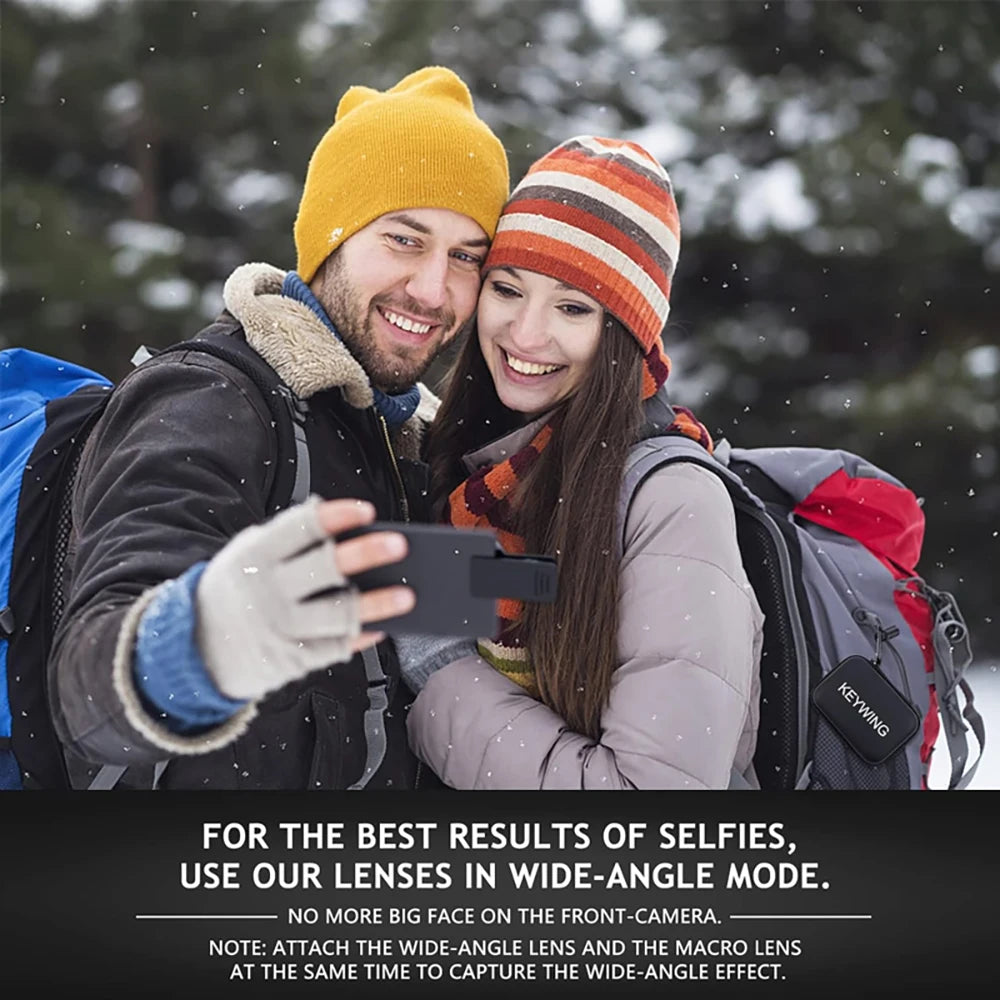 Clip-On Phone Lens Kit: Wide-Angle & Macro