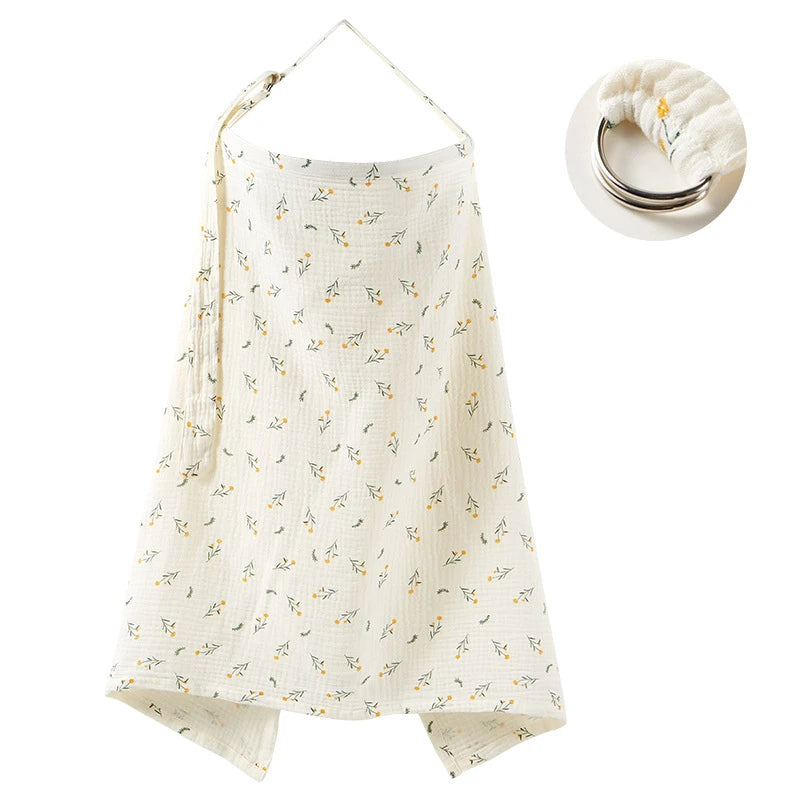 Breathable Cotton Muslin Nursing Cover