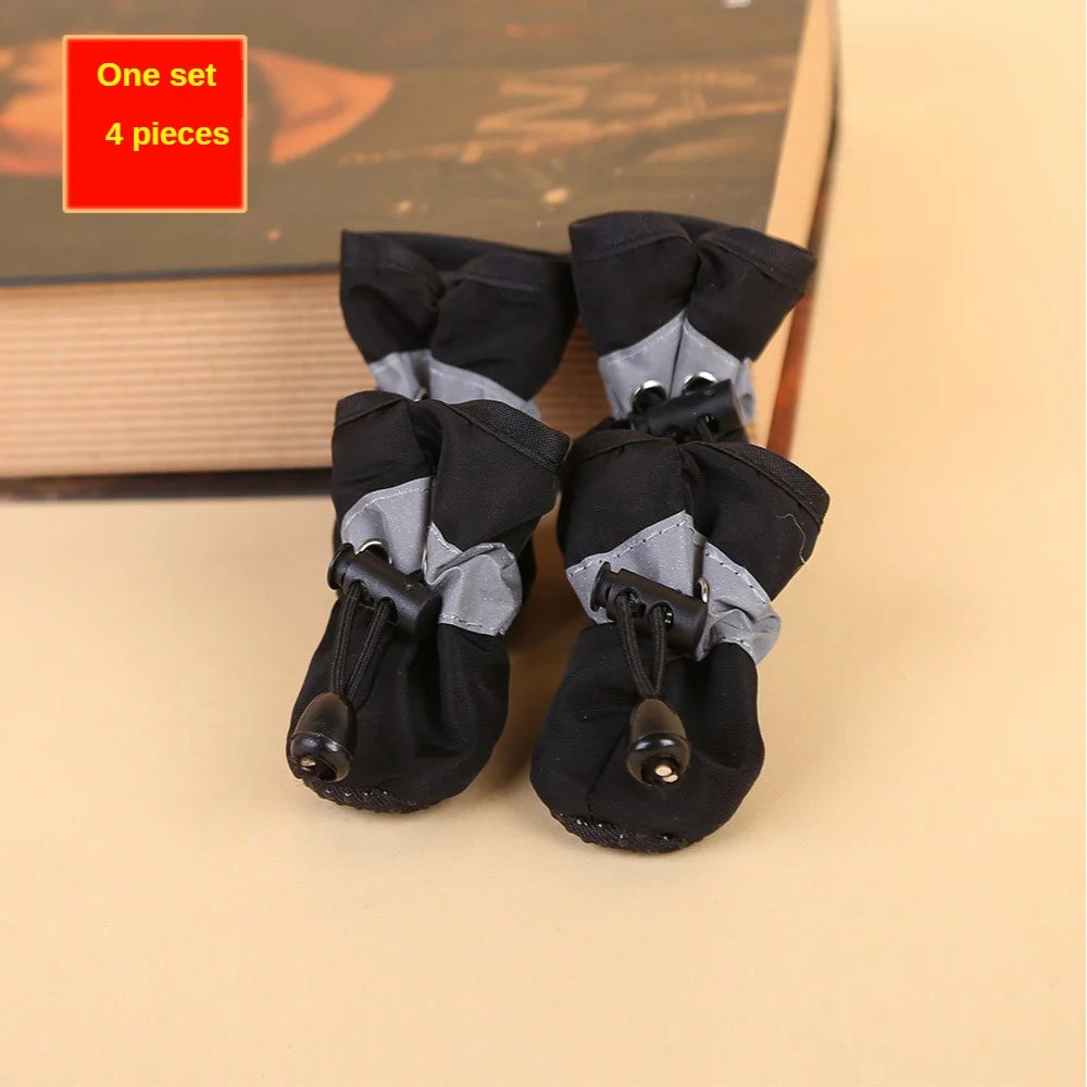 Water-Resistant Dog Shoes, Set of 4
