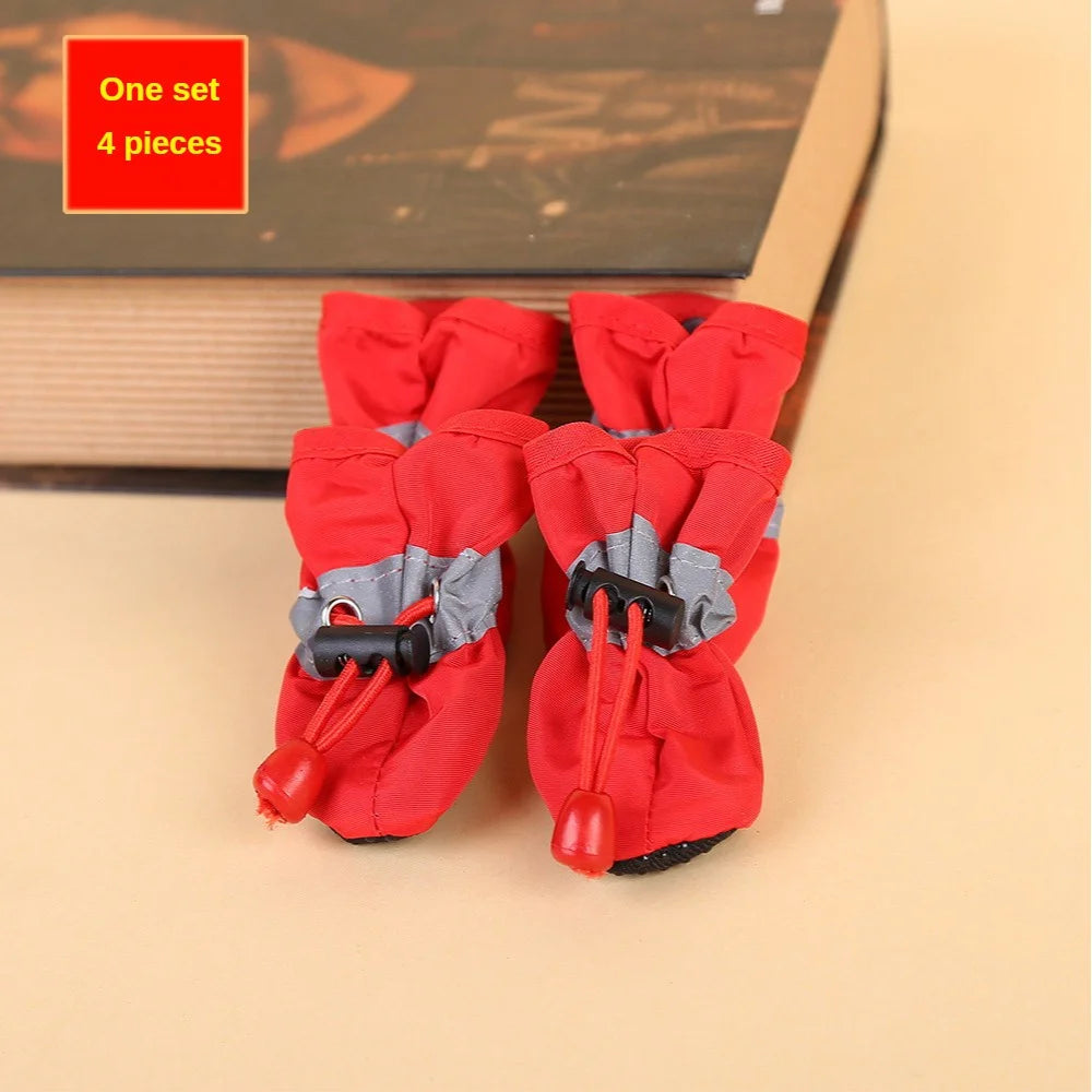 Water-Resistant Dog Shoes, Set of 4