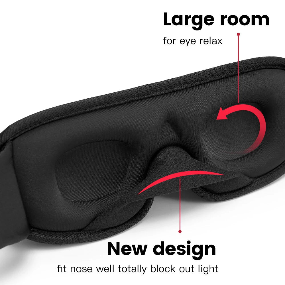 3D Contoured Blackout Sleep Mask