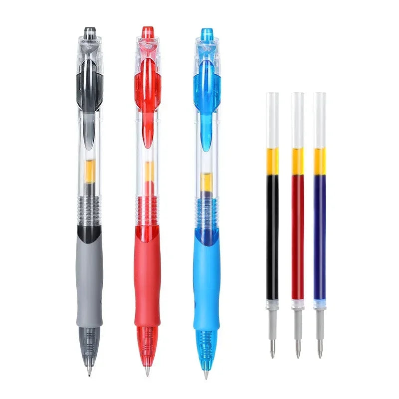 Retractable 0.5 mm Gel Pens with Refills