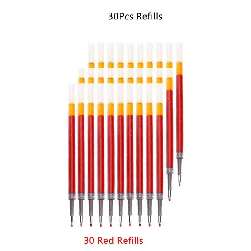 Retractable 0.5 mm Gel Pens with Refills