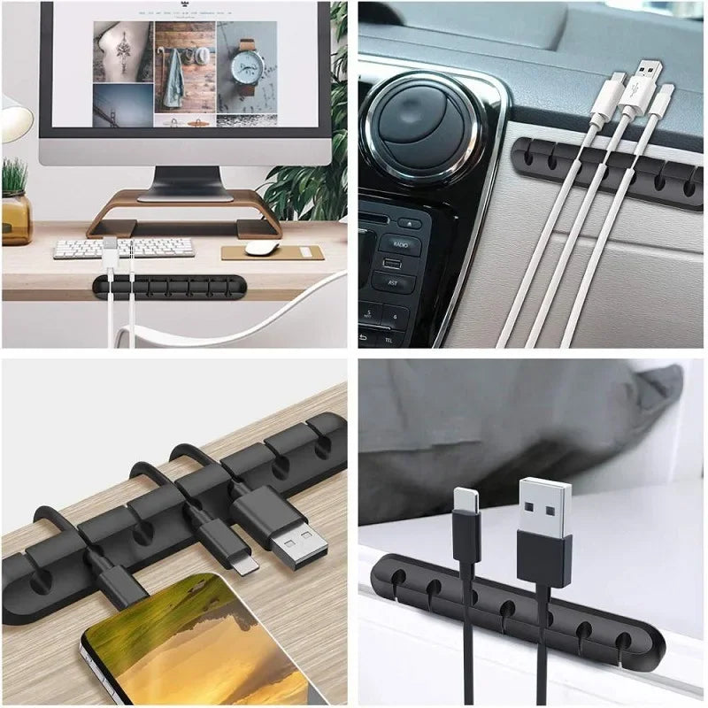 Silicone Desk Cable Organizer Clip
