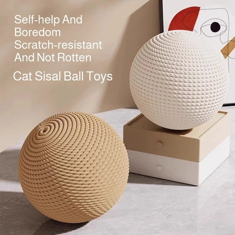 Sisal Cat Scratcher Ball Toy