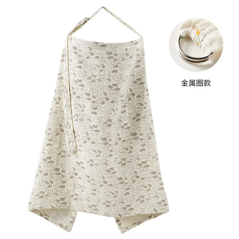 Breathable Cotton Muslin Nursing Cover
