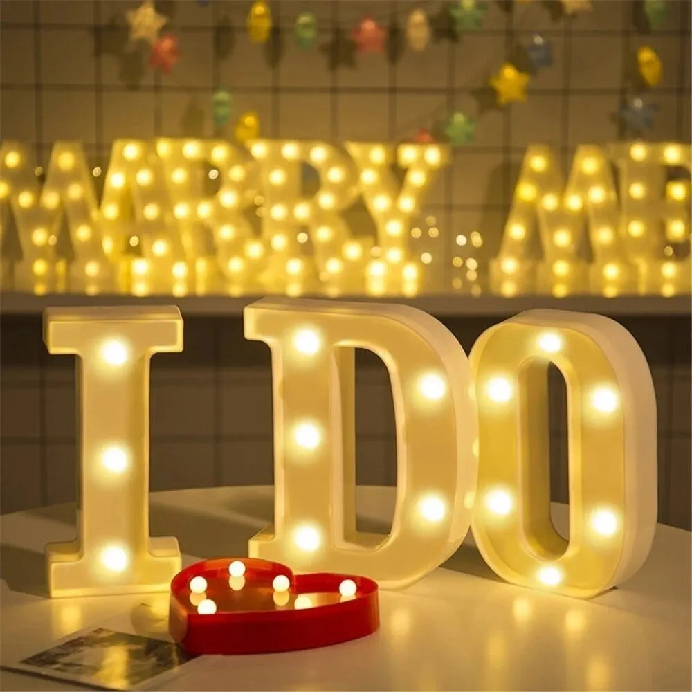 LED Marquee Number & Heart Light