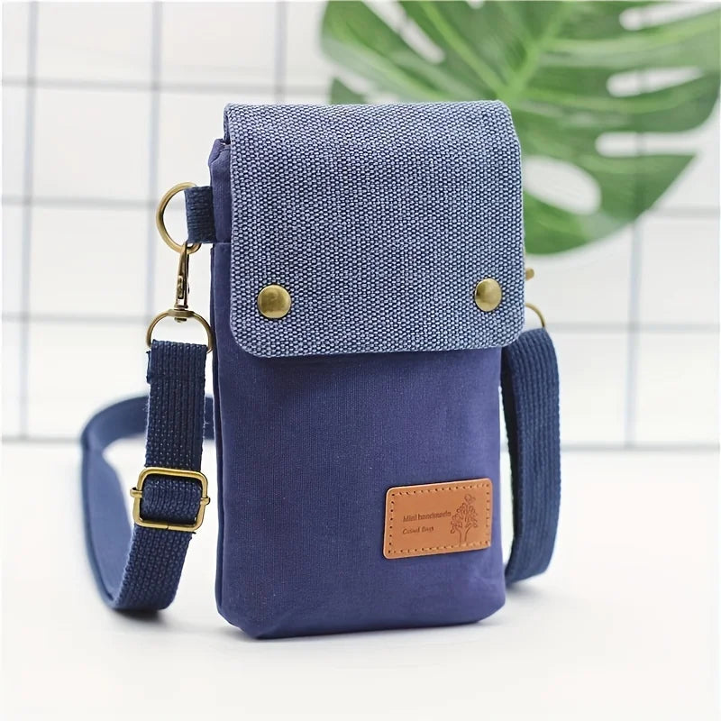 Canvas Mini Crossbody Phone Bag