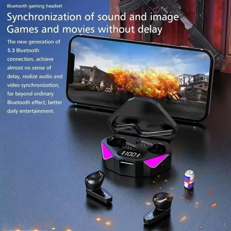 Wireless Earbuds with LED Display