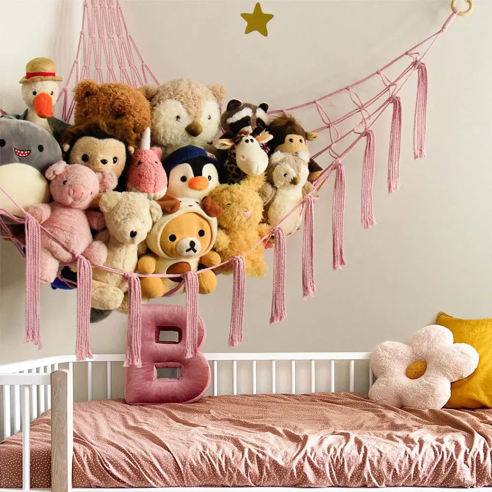Corner Toy Storage Hammock Net