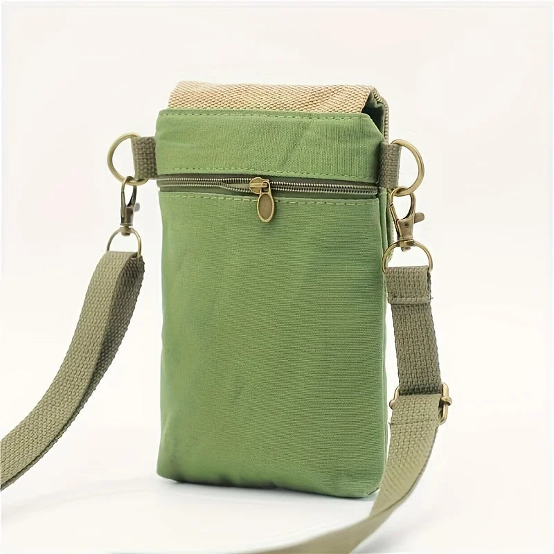 Canvas Mini Crossbody Phone Bag