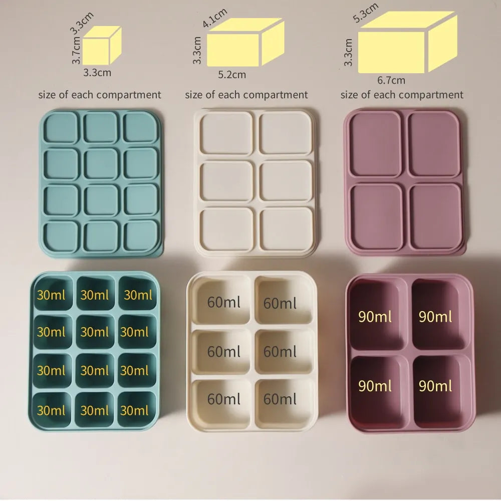 Silicone Freezer Tray with Lid