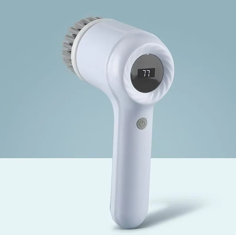 Cordless Electric Spin Scrubber with Brush Heads