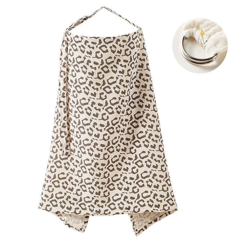 Breathable Cotton Muslin Nursing Cover