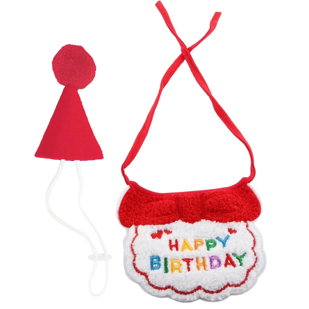 Pet Birthday Bandana & Party Hat Set