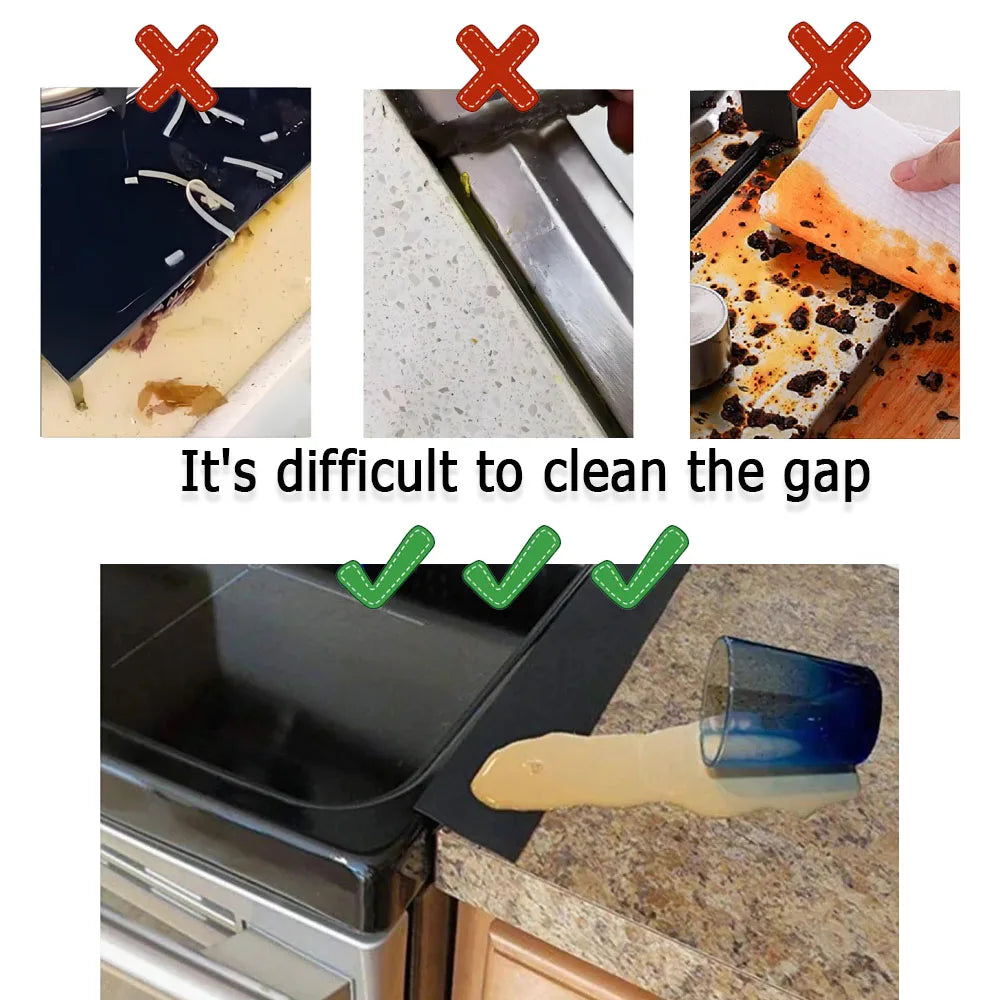 Silicone Stove Gap Covers, 2-Pack