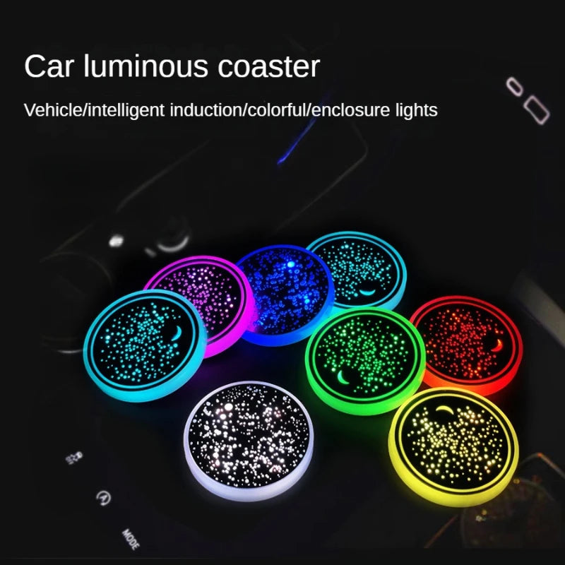 LED Car Cup Holder Coasters
