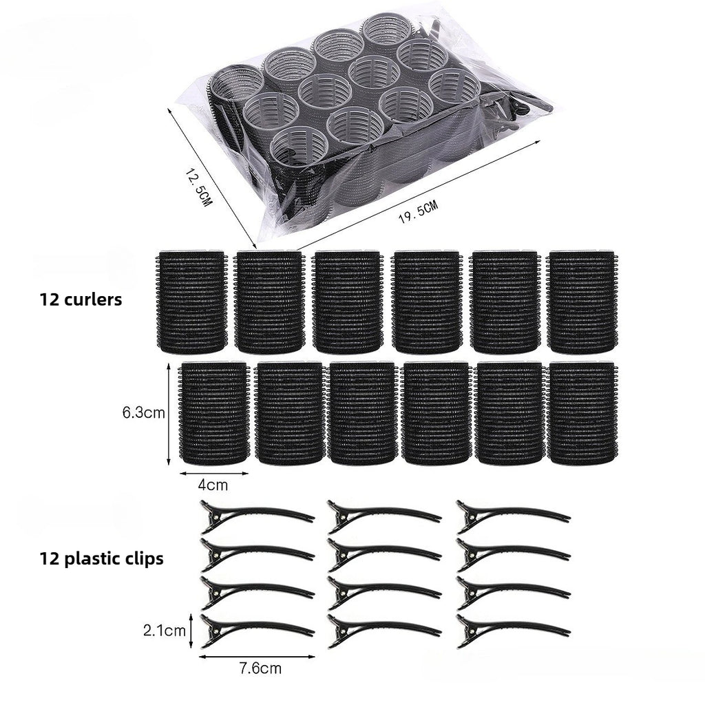 Self-Grip Hair Rollers Set with Clips