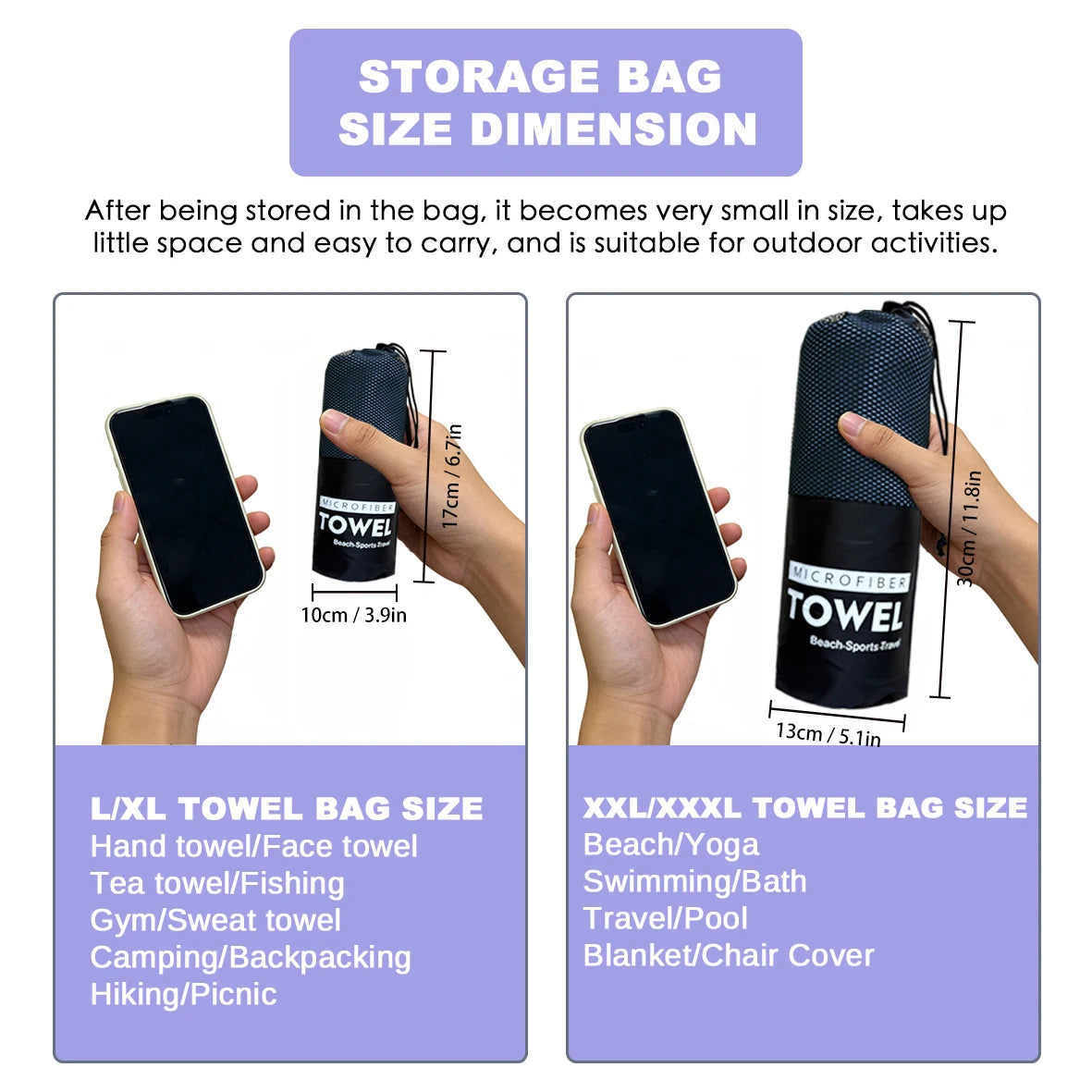 Quick-Dry Microfiber Sports Towel