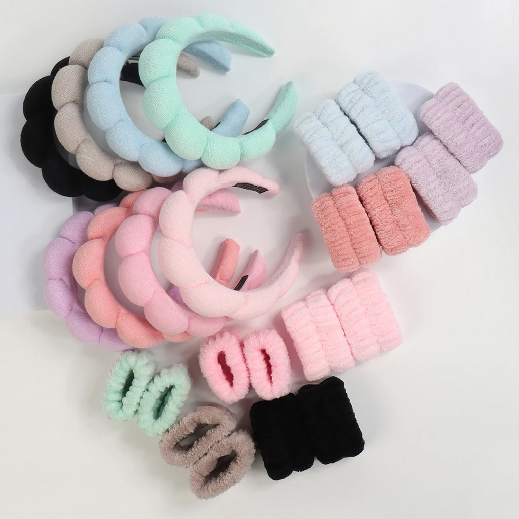 Spa Headband & Wristband Set
