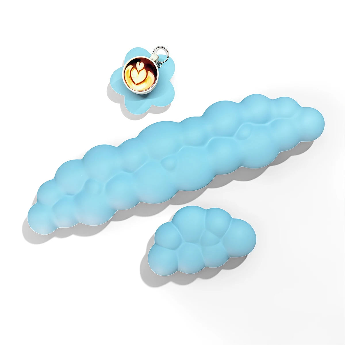 Cloud Keyboard & Mouse Wrist Rest Set