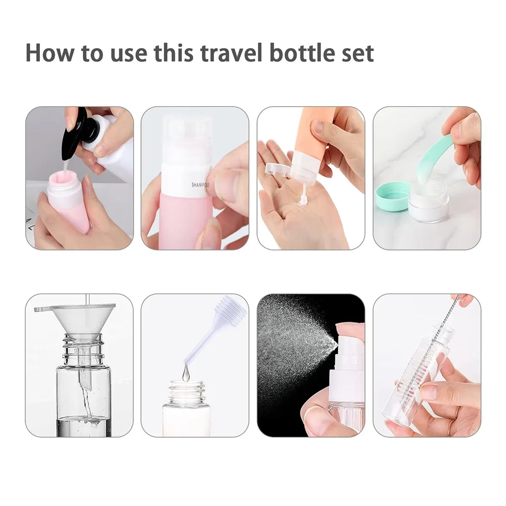 Silicone Travel Bottle Set