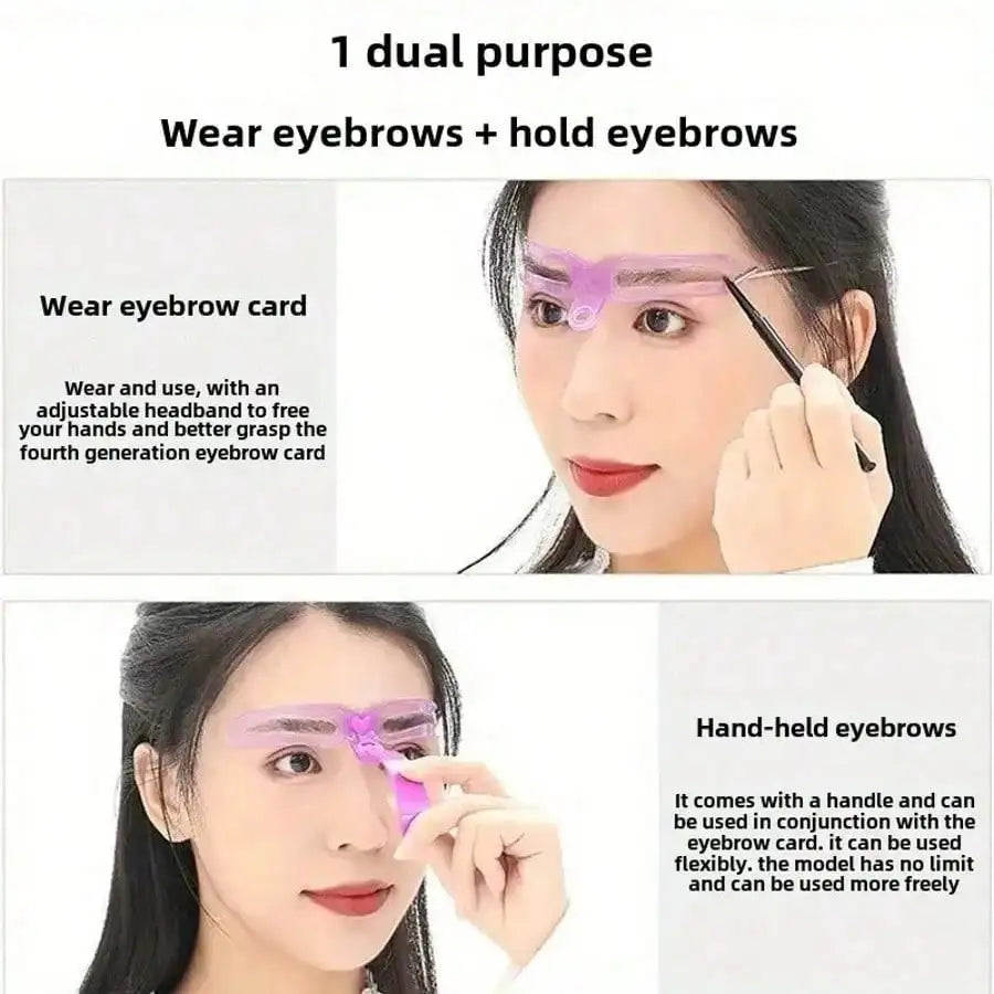 Eyebrow Stencil Set with Handle