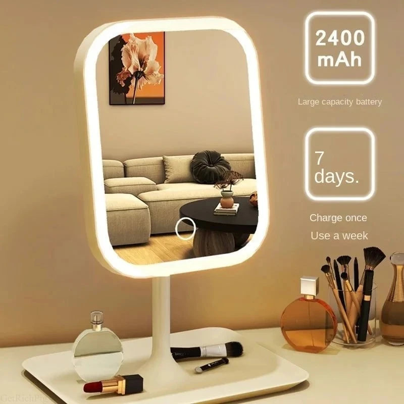 Rechargeable LED Vanity Mirror, 3 Light Colours