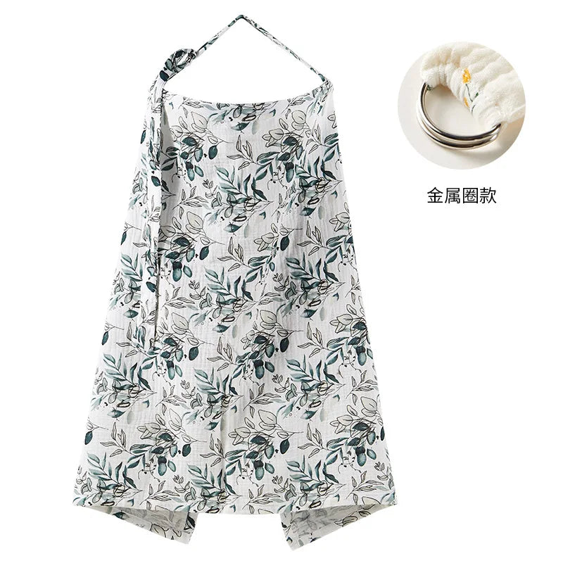 Breathable Cotton Muslin Nursing Cover