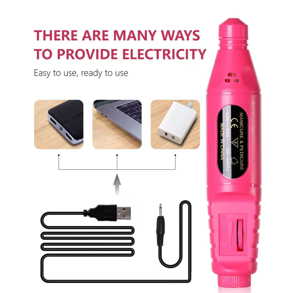 6-in-1 Electric Nail File Set