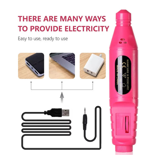 6-in-1 Electric Nail File Set