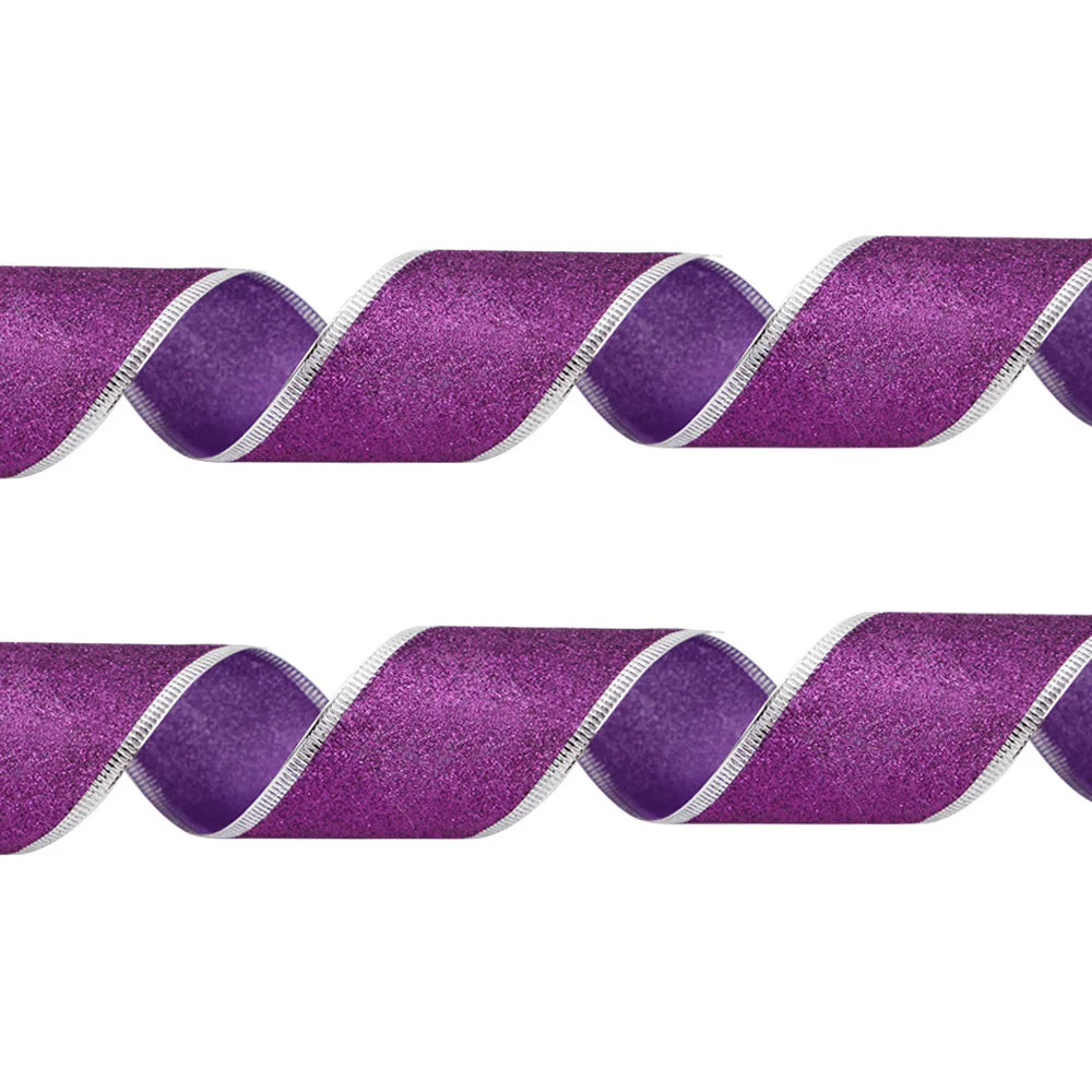 Wired Glitter Christmas Ribbon, 2 m