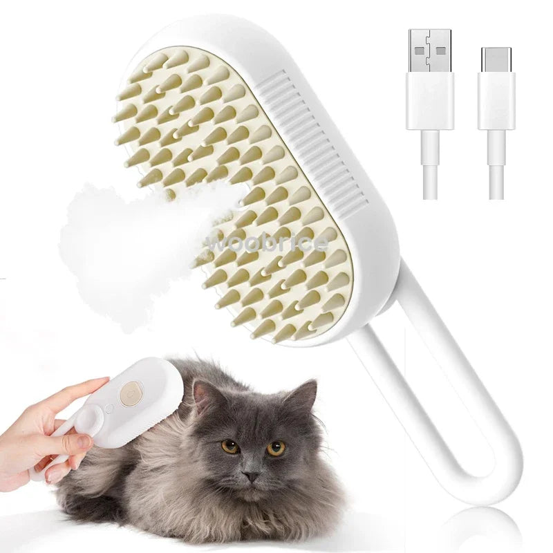 Pet Steam Grooming Brush