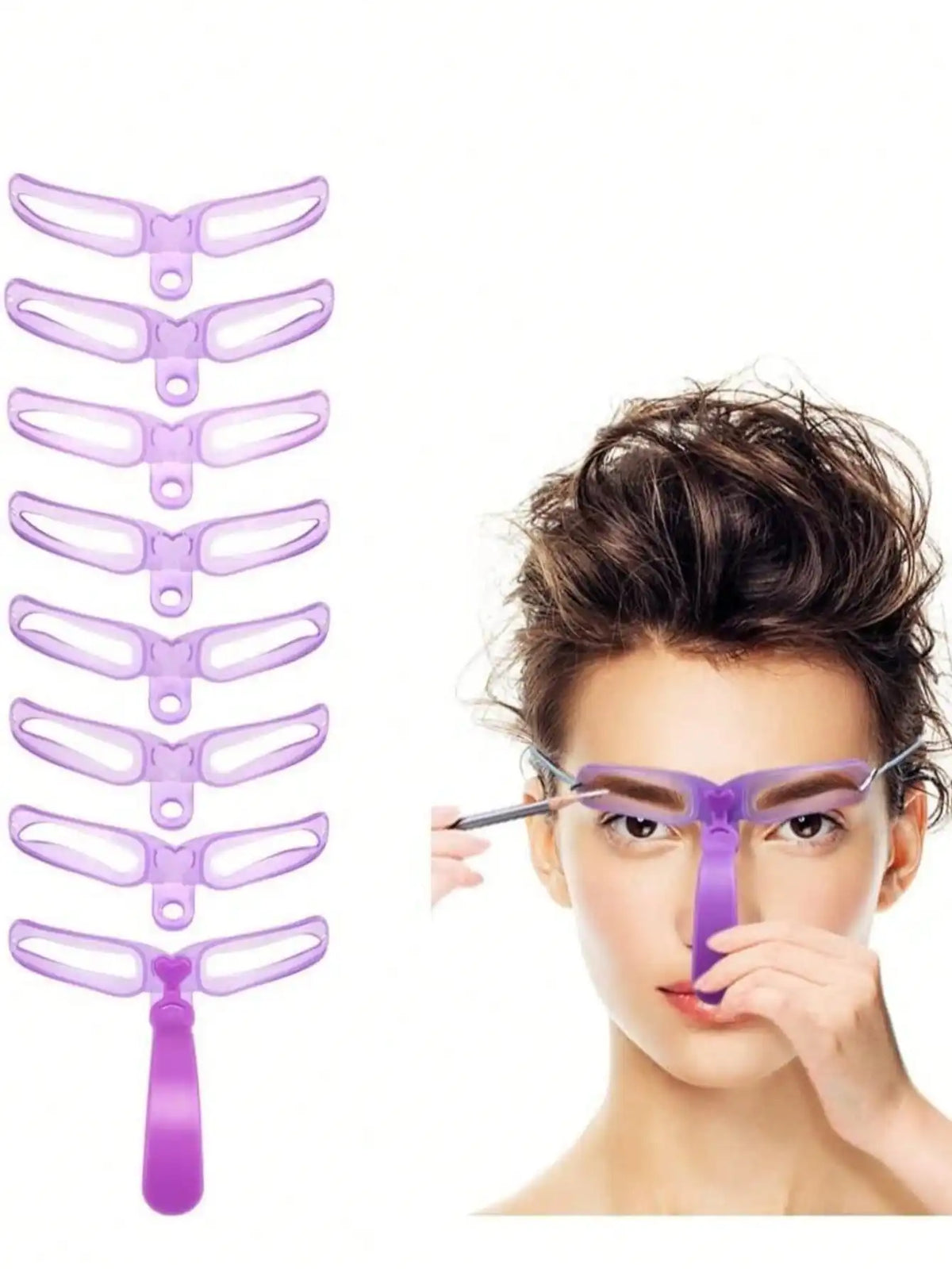 Eyebrow Stencil Set with Handle