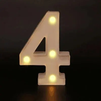 LED Marquee Number & Heart Light