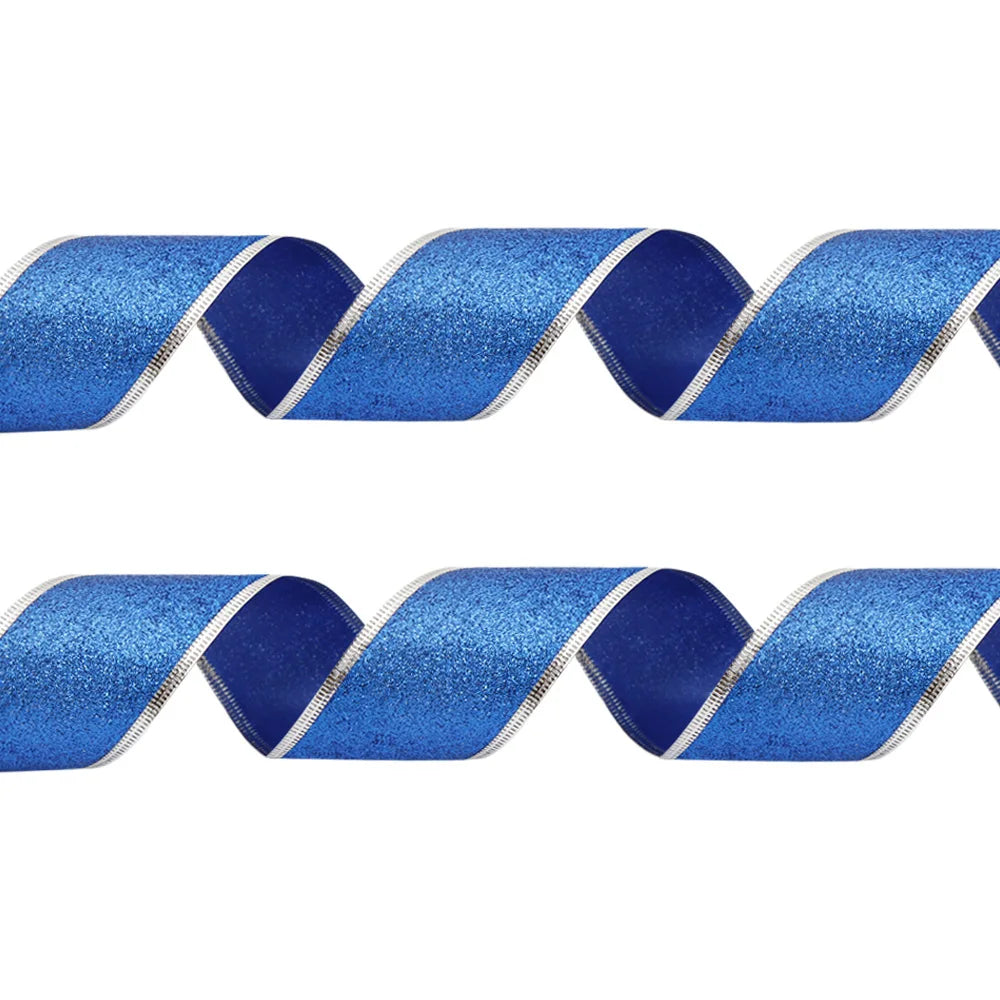 Wired Glitter Christmas Ribbon, 2 m