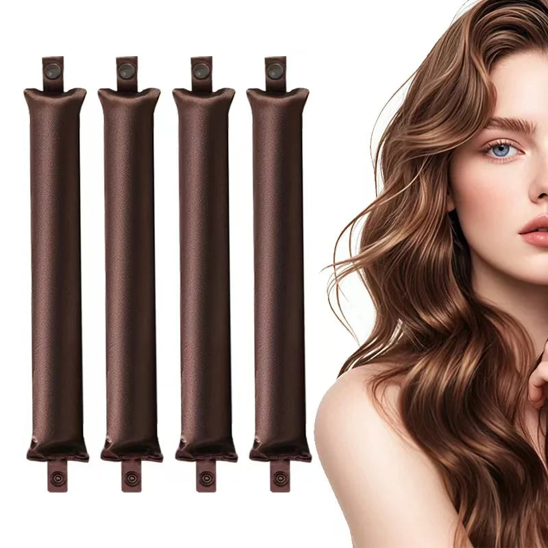 Heatless Satin Curling Rod: Overnight Curls, No Heat