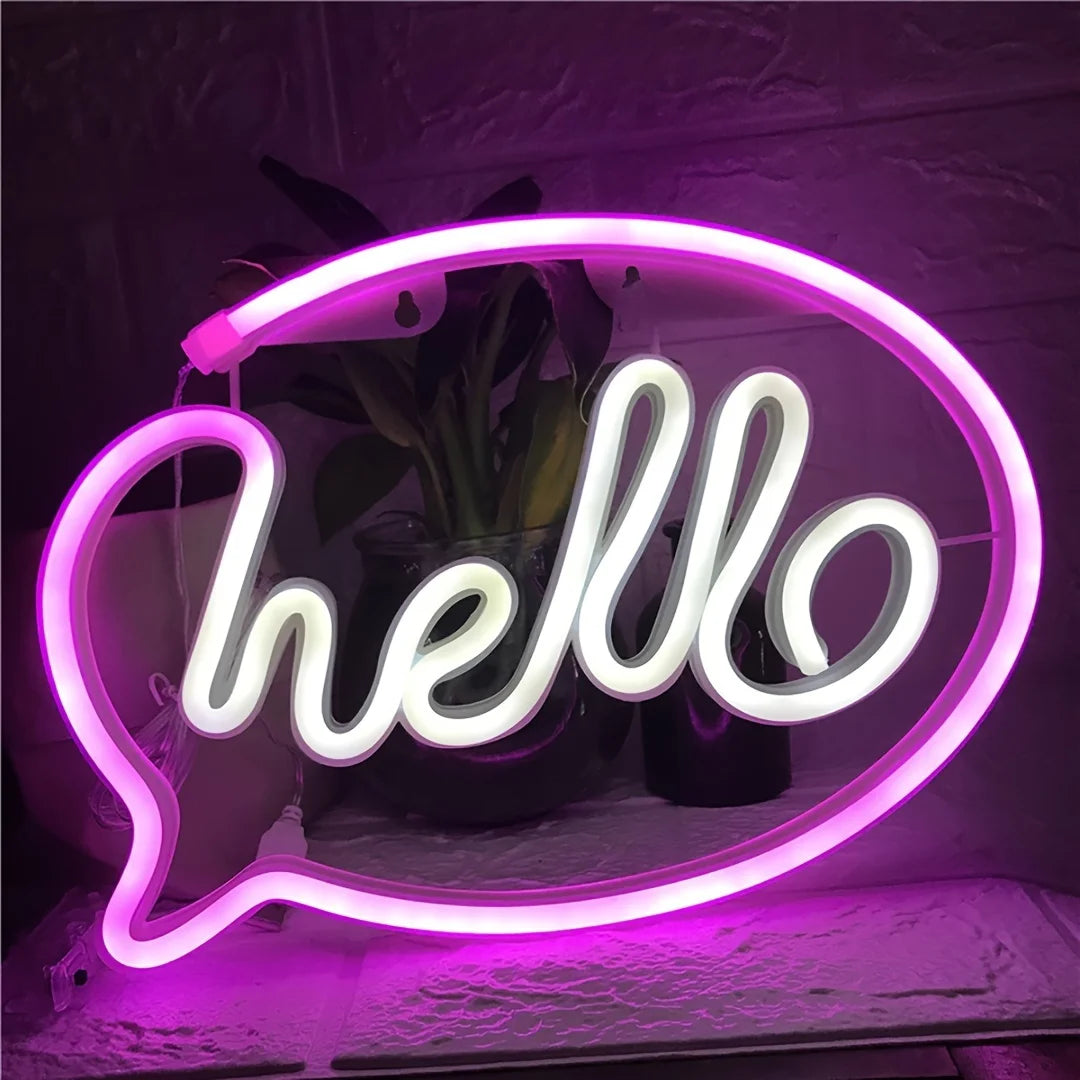Neon-Style LED Wall Sign