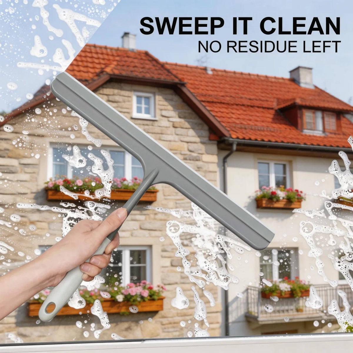 Silicone Squeegee for Shower Glass & Windows