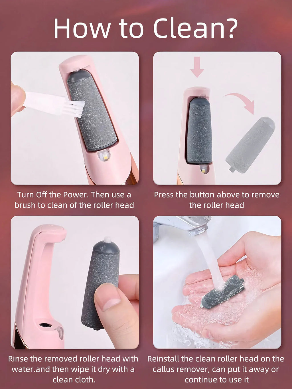 Rechargeable Electric Foot File