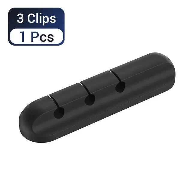 Silicone Desk Cable Organizer Clip